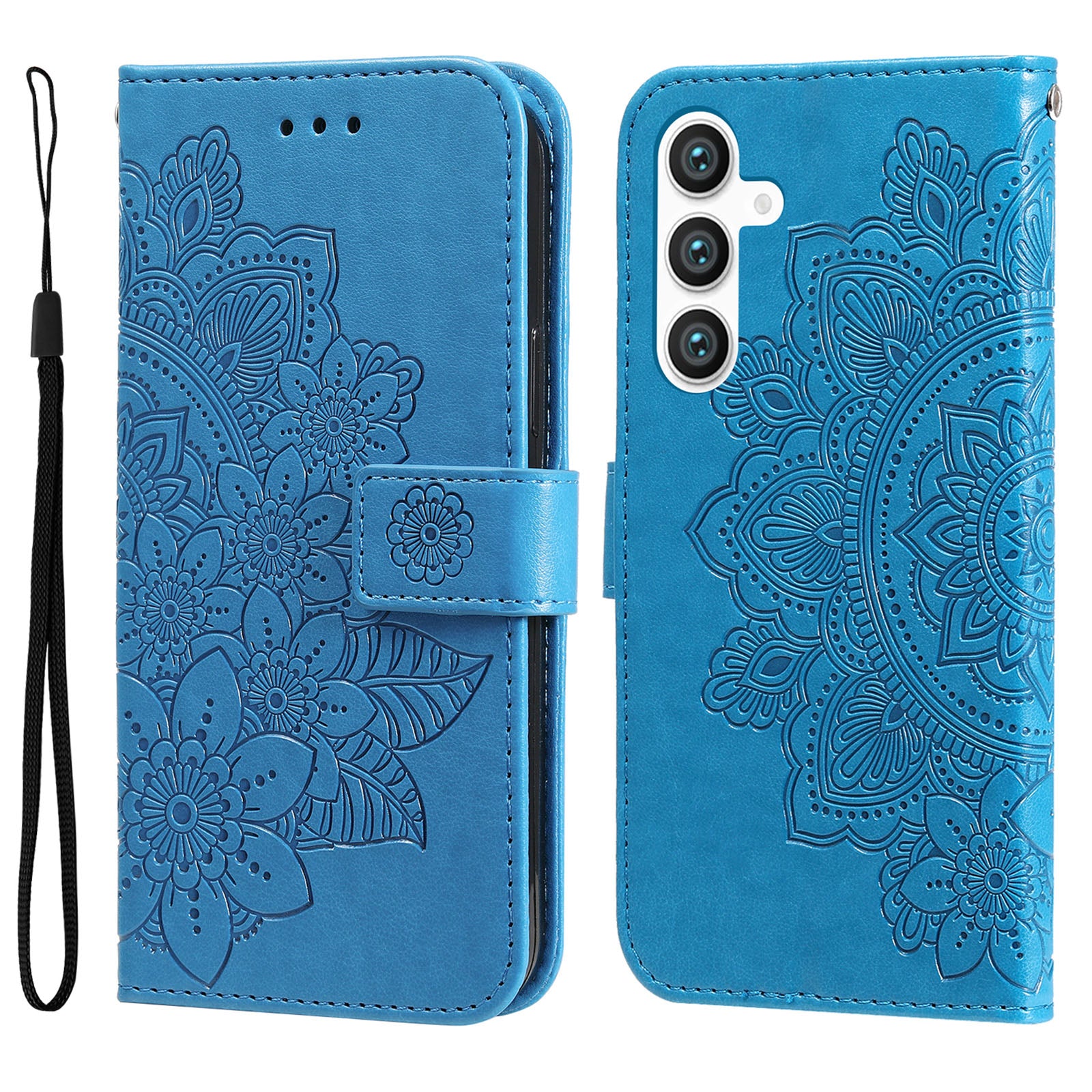 For Samsung Galaxy S23 FE Stand Wallet Imprinted Flower PU Leather Cover Mobile Phone Shell Phone Case For Samsung Galaxy S23 FE Stand Wallet Imprinted Flower PU Leather Cover Mobile Phone Shell Phone Case